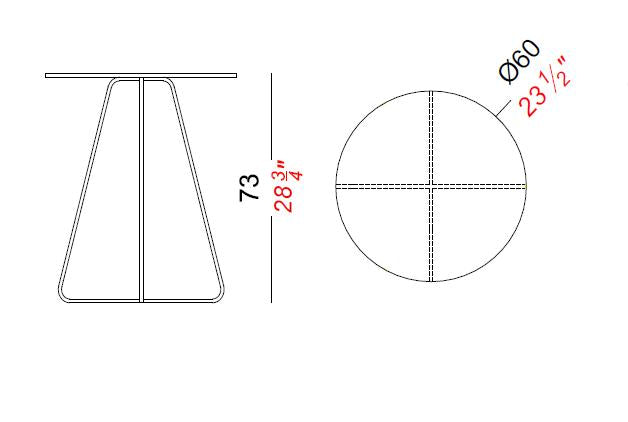 Linea Side Table by Lapalma