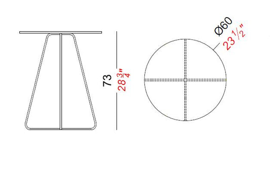 Linea Side Table by Lapalma