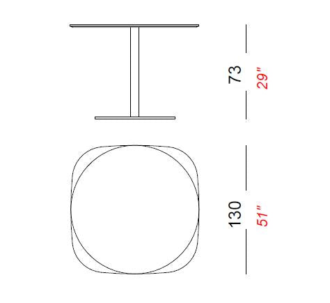 Rondo 130 Table by Lapalma