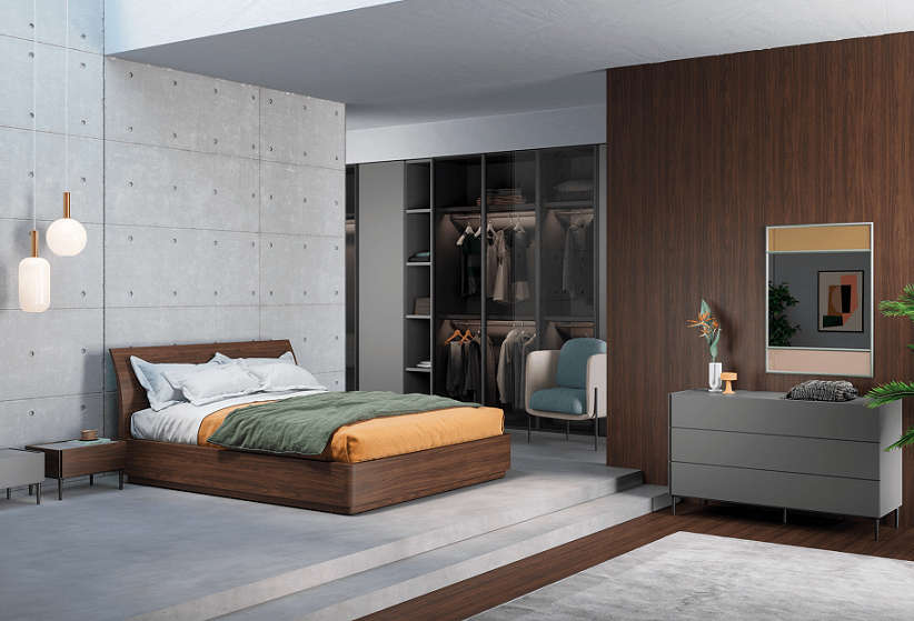 Bend Storage Bed by Novamobili