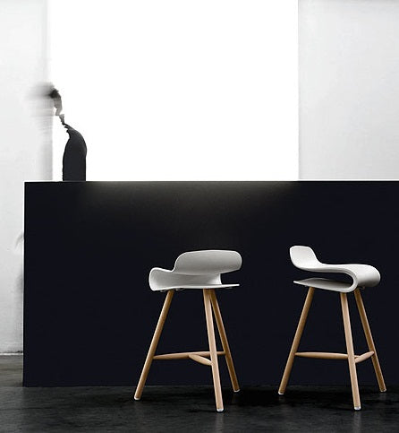 BCN Wooden Base Stool by Kristalia