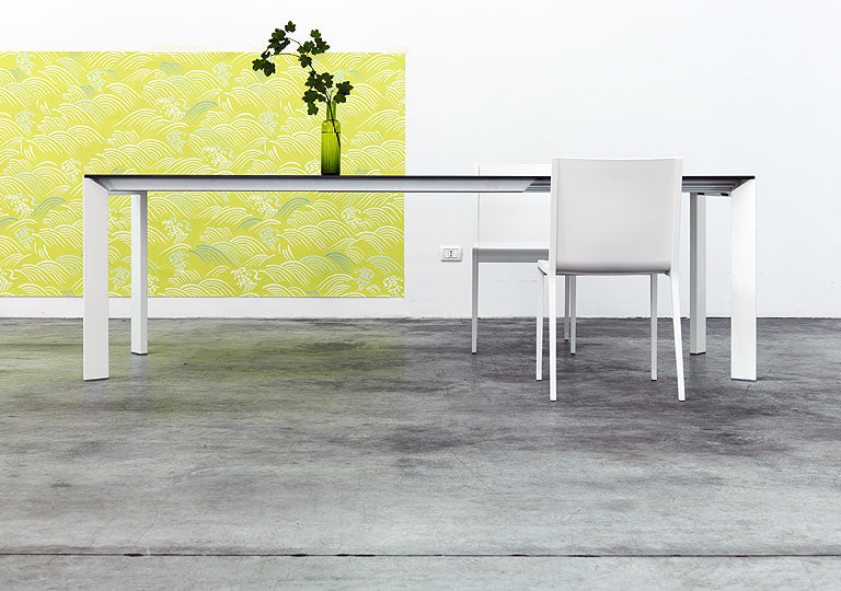 Nori Glass Extending Table by Kristalia