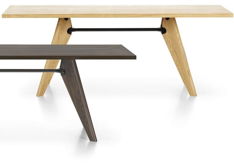 Vitra Dining Table Solvay, Rectangular, Solid Wood