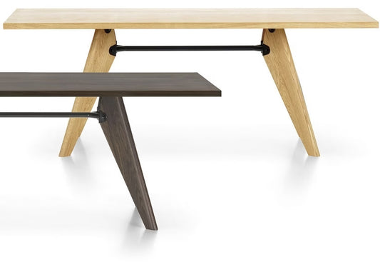 Vitra Dining Table Solvay, Rectangular, Solid Wood
