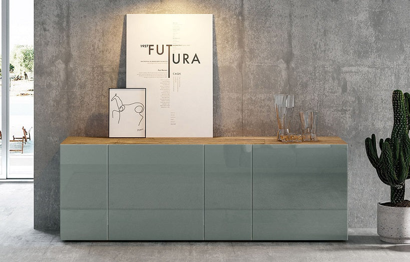 36e8 Argilla Glass Sideboard by Lago