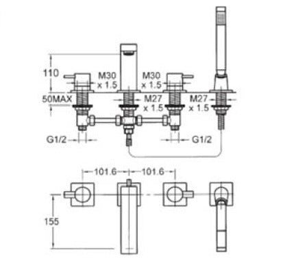 EV Bath Shower Mixer