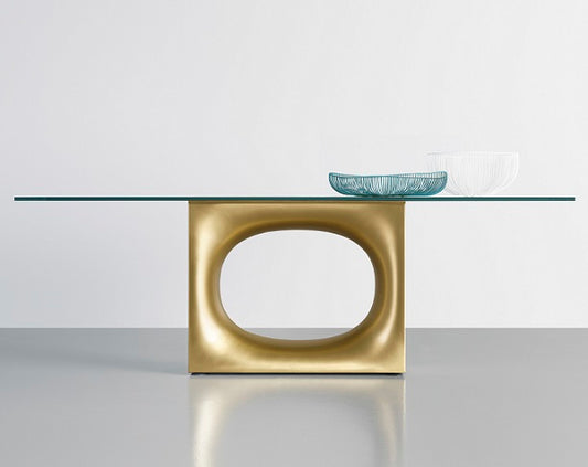 Holo Glass Dining Table by Kristalia