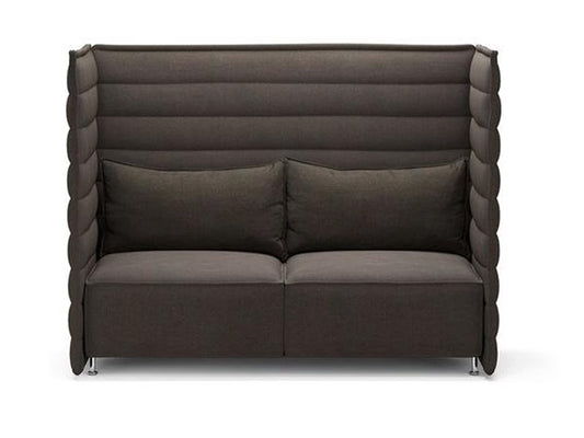 Vitra Alcove Plume High Back Two-Seater Sofa, Fabric Upholstery