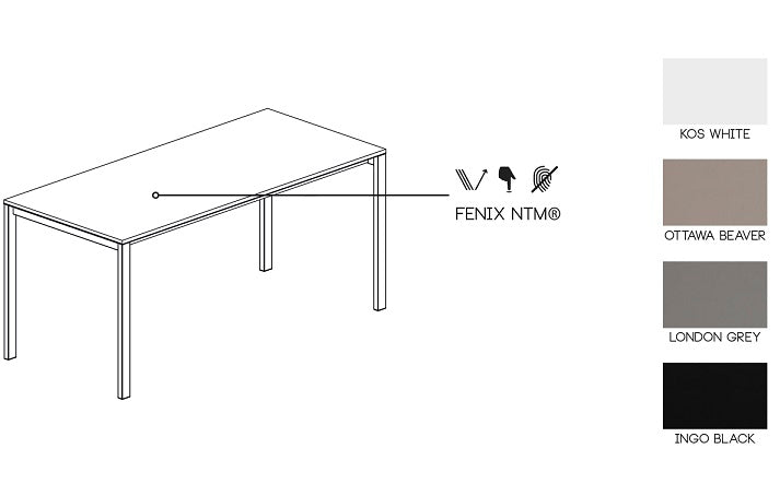 Be-Easy Dining Table by Kristalia