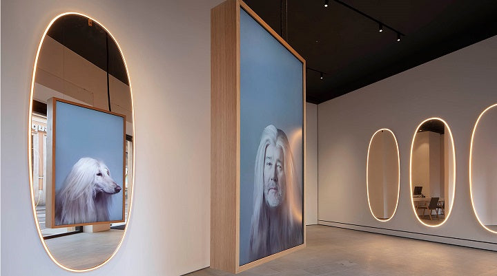 La Plus Belle Mirror with Light by Flos