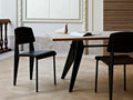 Vitra Standard SP Chair, Solid Wood and Metal
