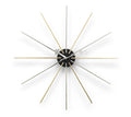 Vitra Star Wall Clock, Chrome and Brass
