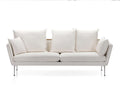 Vitra Suita Three-Seater Sofa, Fabric, Leather Upholstery