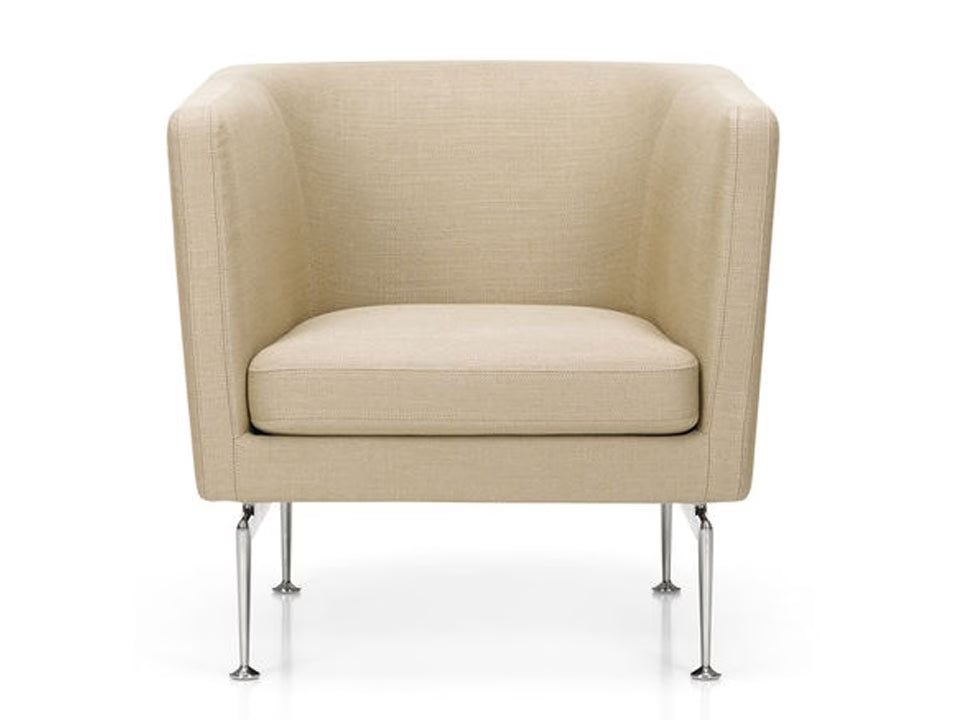 Vitra Suita Club Armchair Fabric & Leather Upholstery