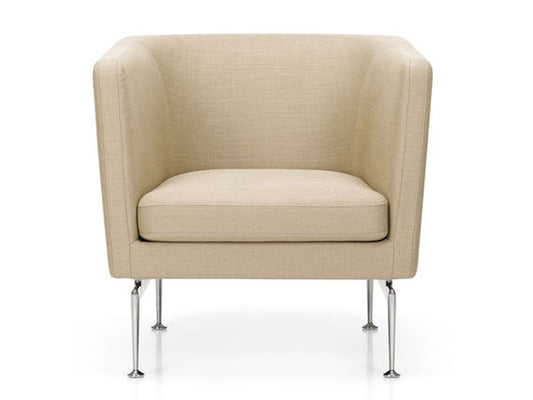 Vitra Suita Club Armchair Fabric & Leather Upholstery