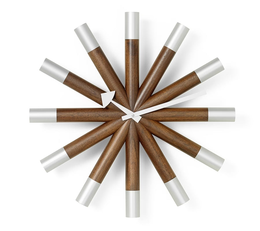 Vitra Wheel Wall Clock, Walnut