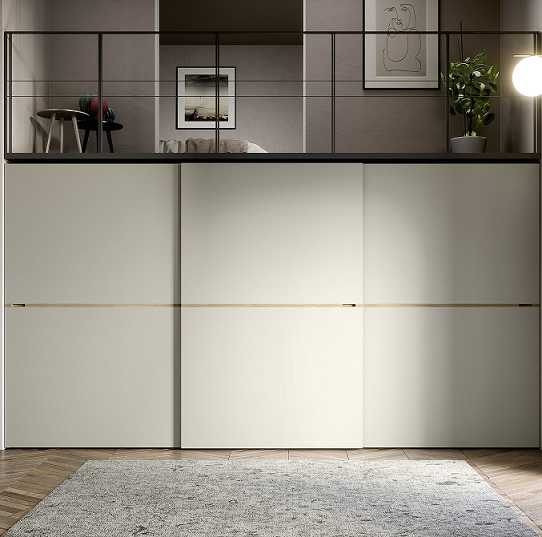 Middle Sliding Door Wardrobe by Novamobili