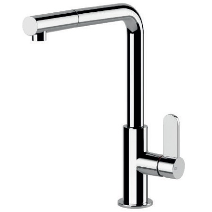 Aspire Tap with Swivel L-Spout and Pull-Out Spray by Gessi