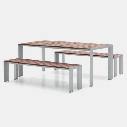 Deneb Teak Outdoor Table by Stua