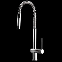 Oxygen Hi-Tech with Pull-Out Rinse by Gessi