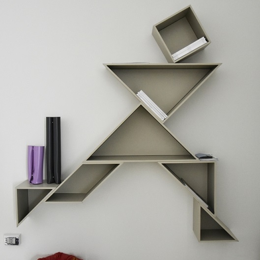 Tangram Shelf by Lago