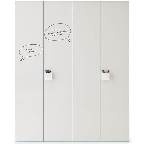 Wardrobe with Graphic Hinged Door by Nidi Design