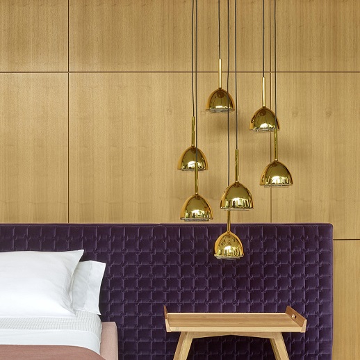 Ligne Roset Brass Bell Suspension Light