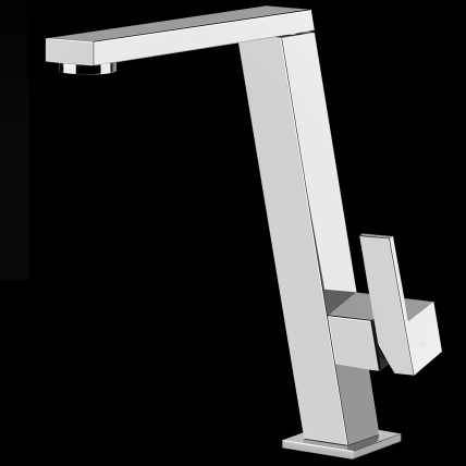 Incline Mixer with Hi-Swivel Spout by Gessi